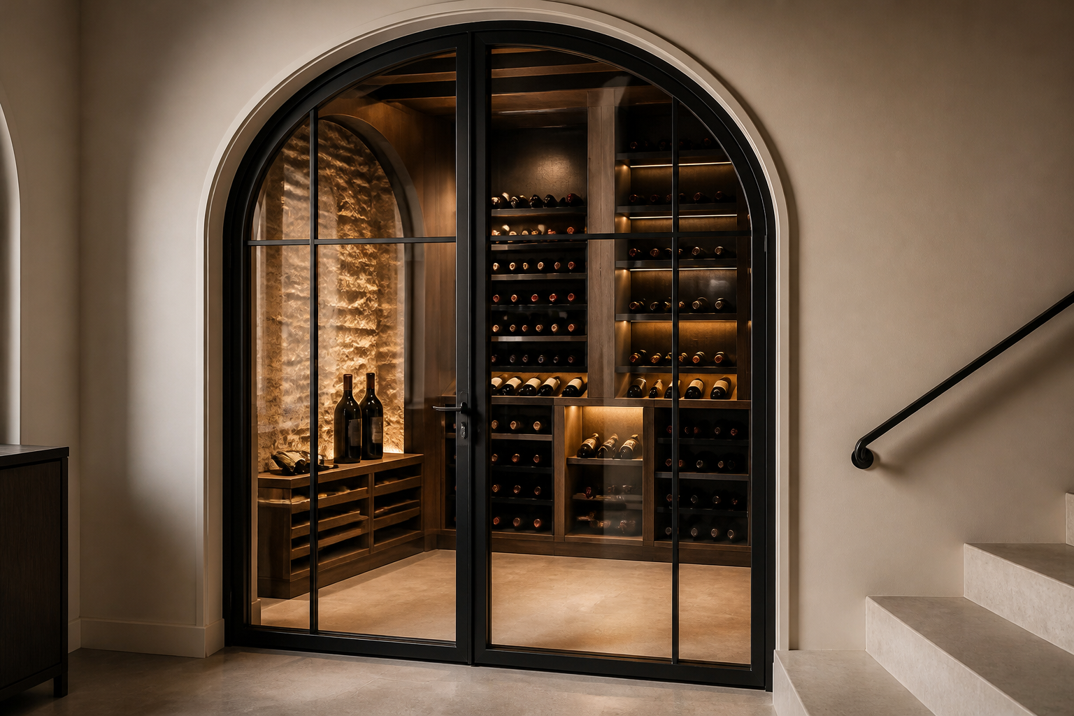 VLX 100 Arched / Custom Door in Santa Clarita, CA | Lightwell Windows Santa Clarita - detail 3