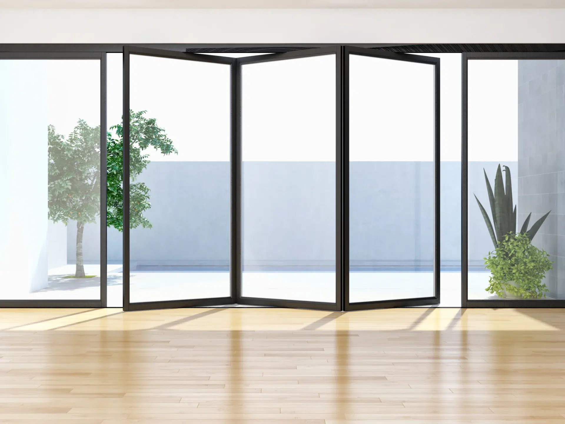 VLX 100 Bifold / Folding Door in Santa Clarita, CA | Lightwell Windows Santa Clarita - detail 1