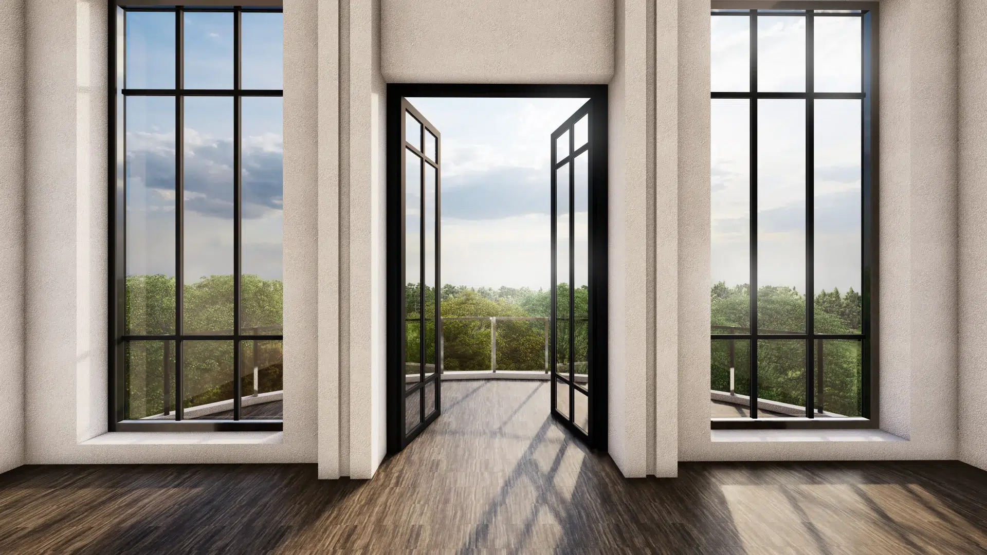 VLX 100 Double Swing / French Door in Santa Clarita, CA | Lightwell Windows Santa Clarita - detail 1