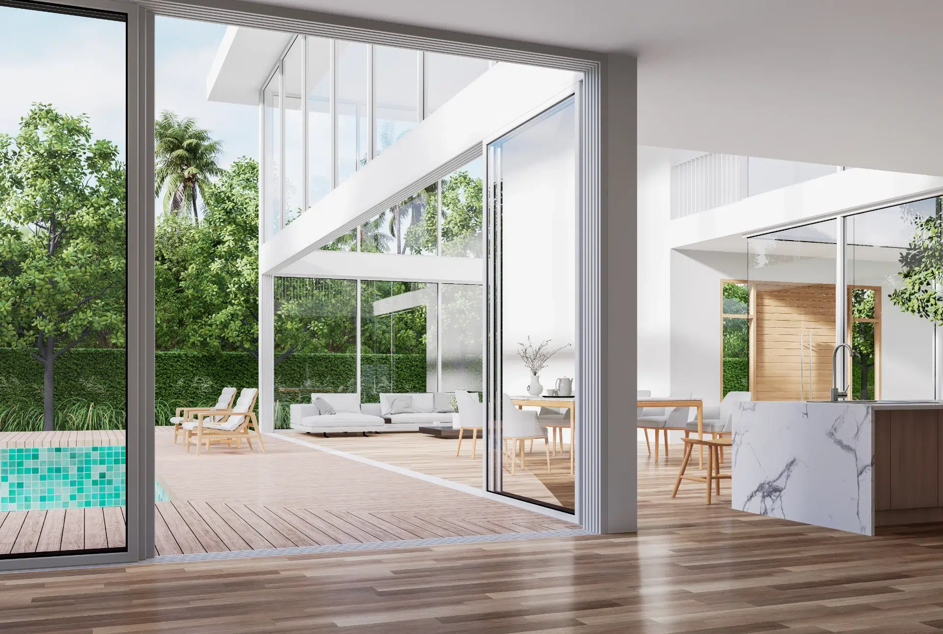 VLX 138 Panoramic Sliding Door in Santa Clarita, CA | Lightwell Windows Santa Clarita - detail 1