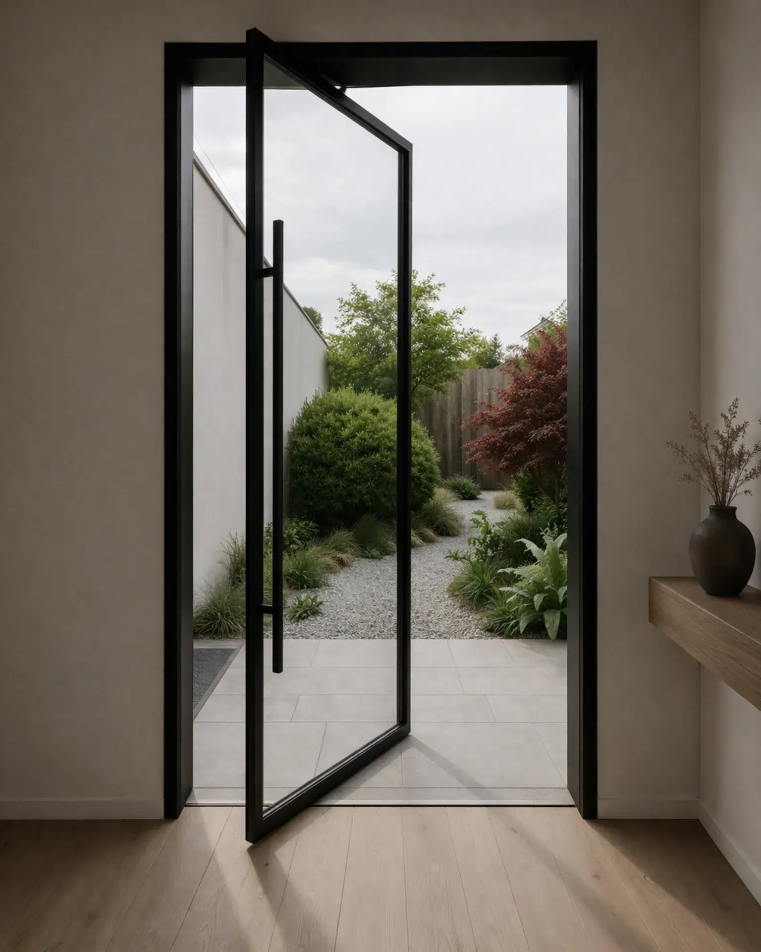 VLX 100 Pivot Door in Santa Clarita, CA | Lightwell Windows Santa Clarita - detail 1