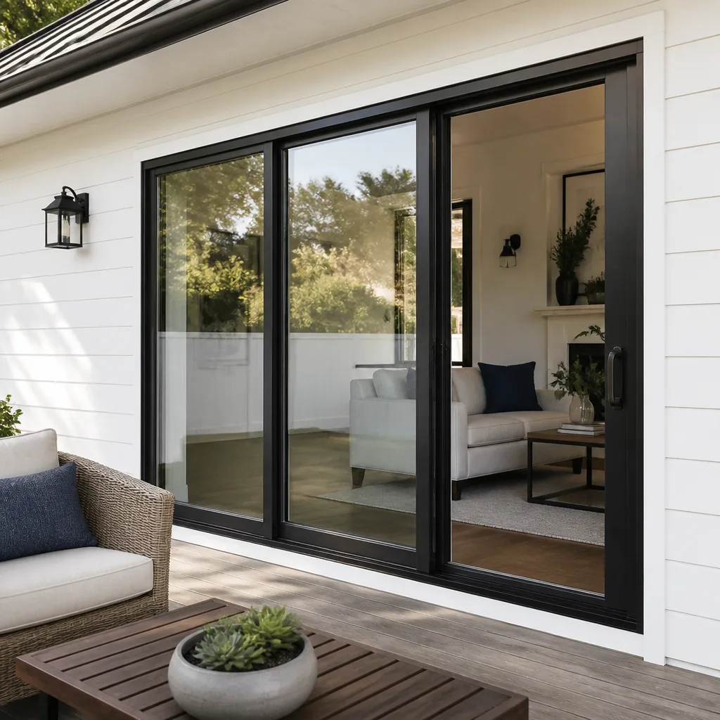 Sliding glass doors